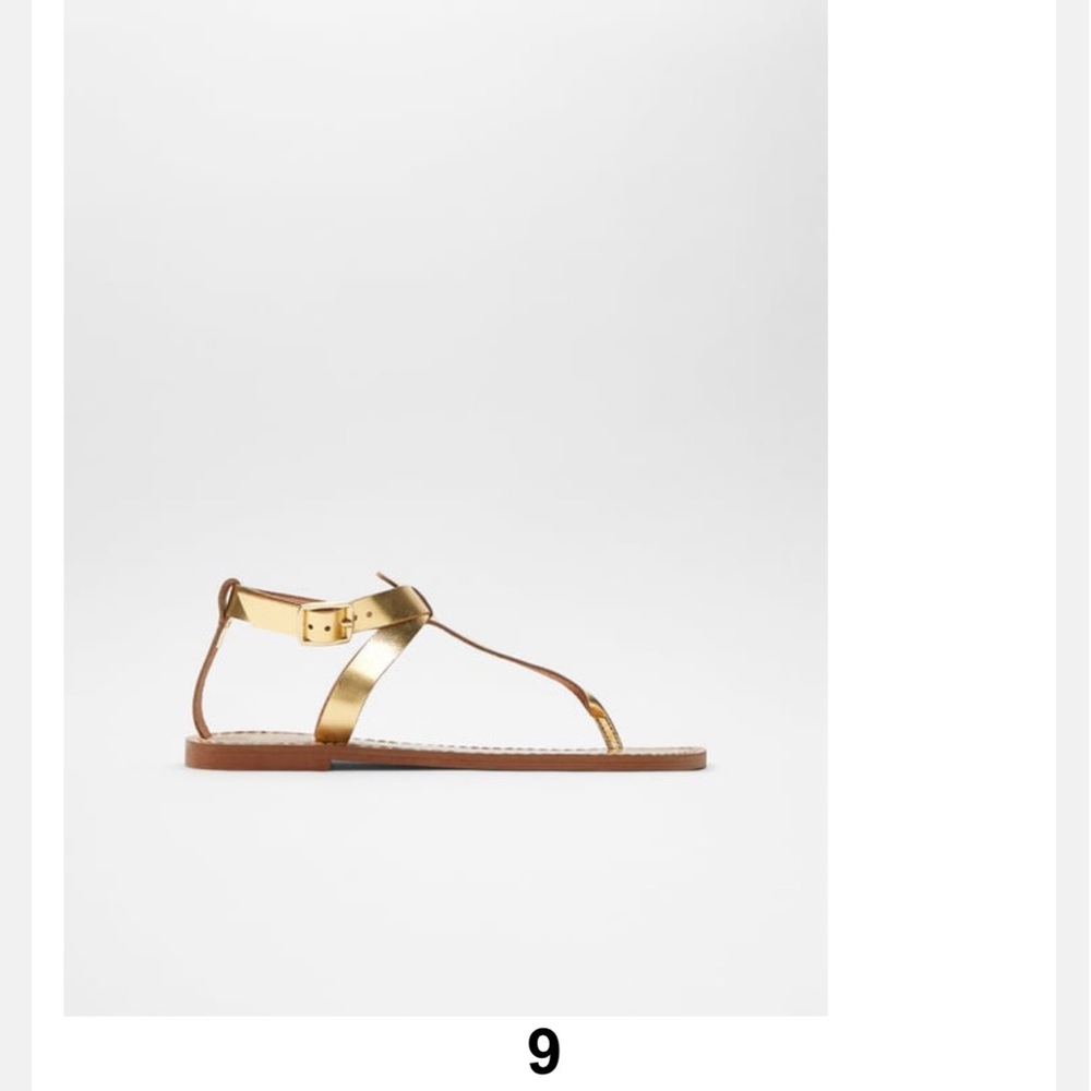 Zara Gold and Tan Sandals - Picture 4 of 5